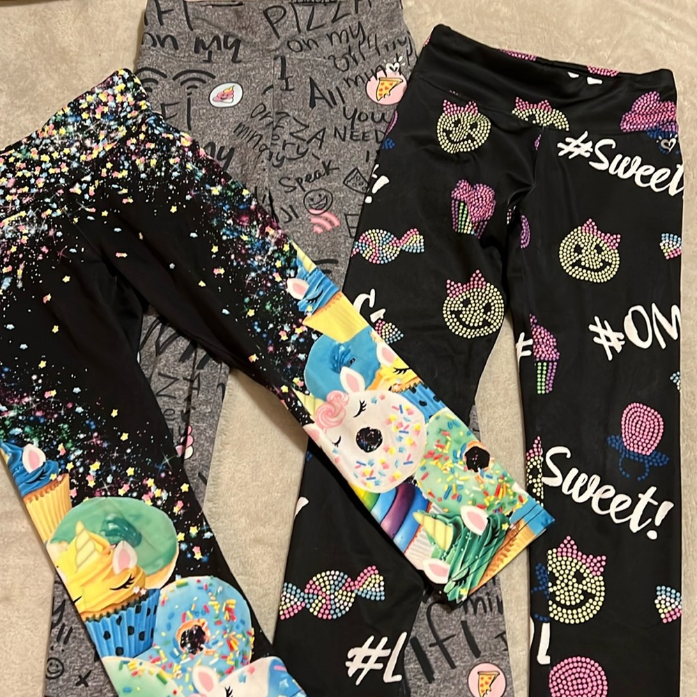 Justice girls leggings 8-10
